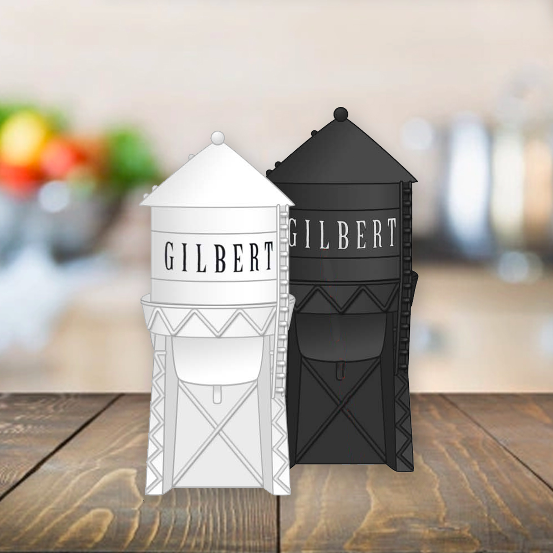 Gilbert Water Tower Salt & Pepper Shaker Set - Printwerx